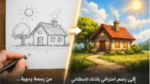 تحويل الرسم اليدوي إلى إلكتروني