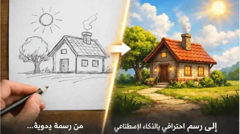 تحويل الرسم اليدوي إلى إلكتروني